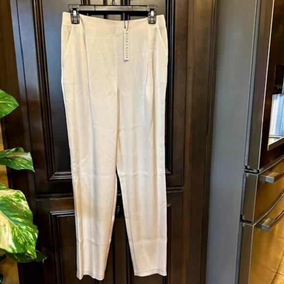 Alice + Olivia Champagne Pleat Front Pant